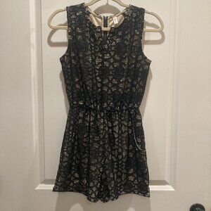Xhilaration. Romper, Size Small, Black & Nude, NWOT